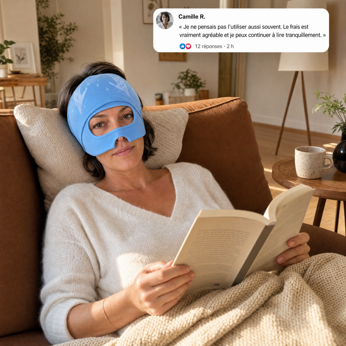 Bonnet apaisant pour migraines