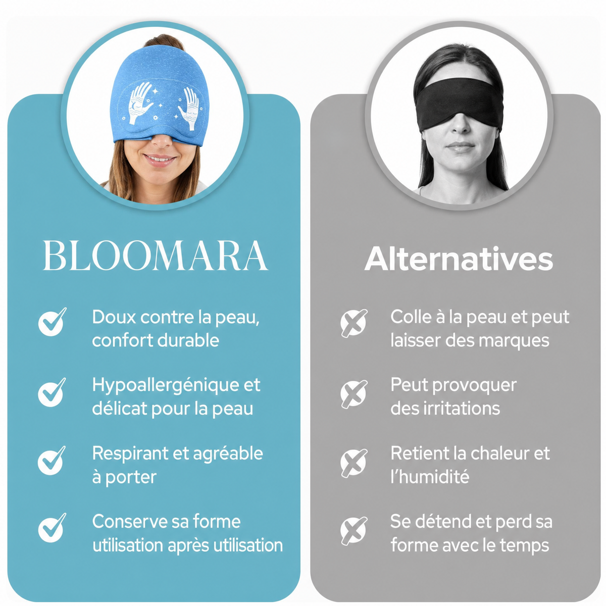 Bonnet apaisant pour migraines