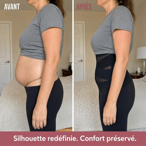 Culotte gainante post-partum Bloomara à bande croisée 360°